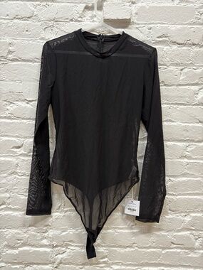 Harper Wilde Luxe Mesh Bodysuit Black XL
